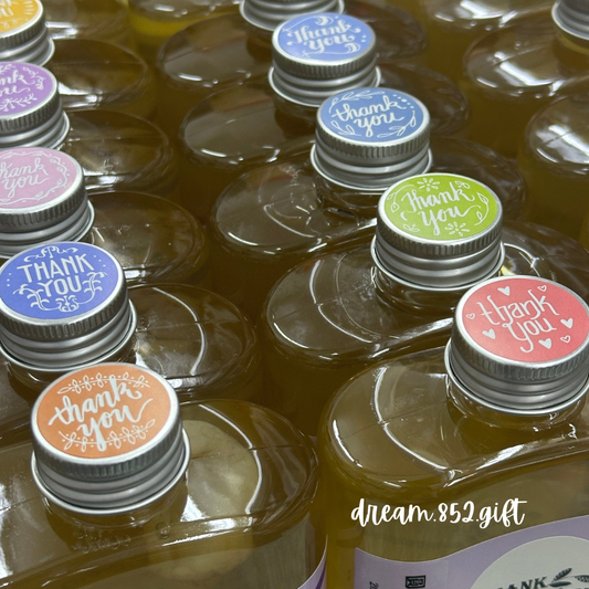 【即飲養生飲品 新鮮製作】酒樽款 散水飲品 | 圓形散水貼紙