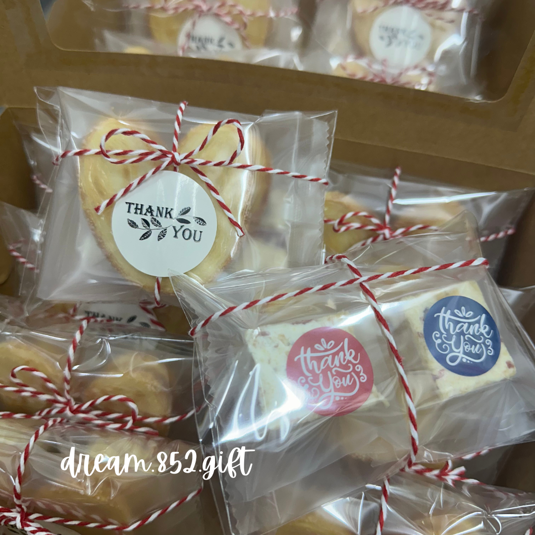 散水禮物 | BB009 紅白繩蝴蝶結 ✧ 2份小食