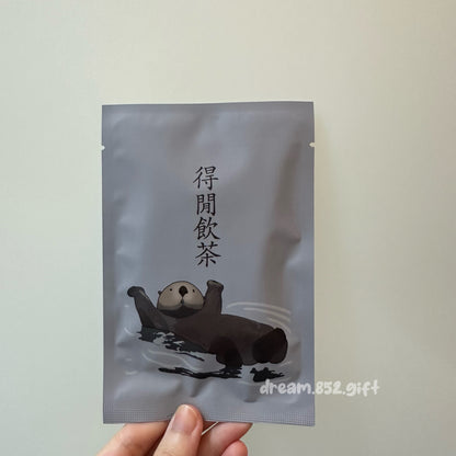 【15蚊之選】動物鋁袋 ✧ 1塊蝴蝶酥＋1包茶/ 咖啡 | 散水禮物 BB061