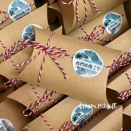 婚宴回禮 | BB013 紅白繩蘋果批盒 ✧ *可印新人名字及婚宴日期*